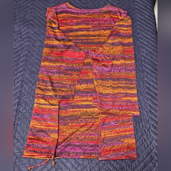 Bon Worth Women's Print Pullover Blouse 3/4 Sleeve Size XL - Picture 6 of 7